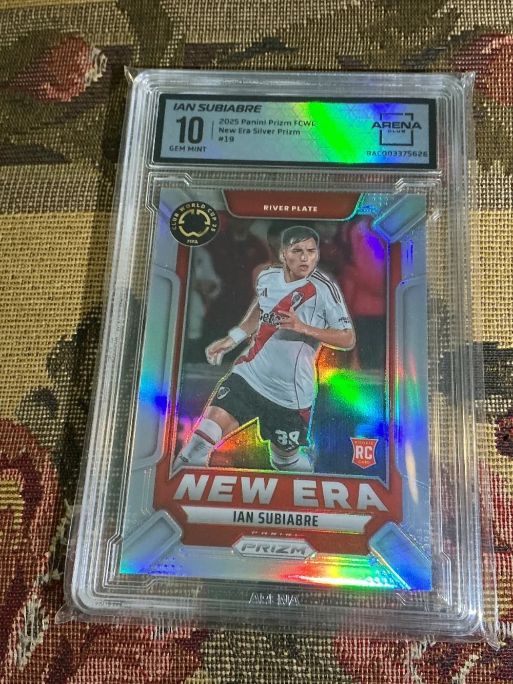 2025 Panini Prizm FIFA Club World Cup Silver Ian Subiabre New Era #19 Arena 10